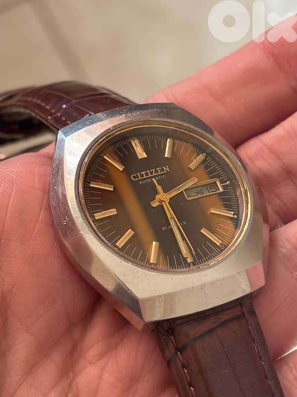 Vintage Citizen Automatic "Tiger Eye" Dial-1978-Serviced/Working 1