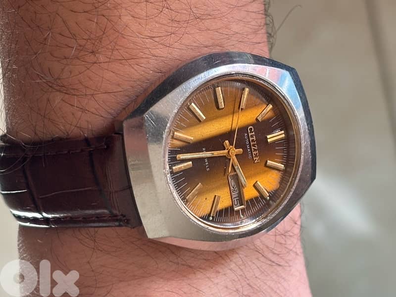 Vintage Citizen Automatic "Tiger Eye" Dial-1978-Serviced/Working 5