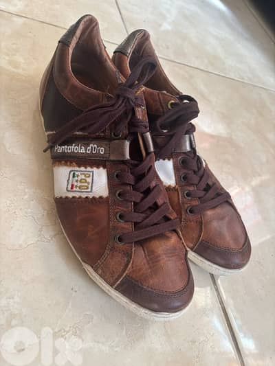 Pantofola d’Oro Italian Leather Sneakers - Size 46 (US 12)