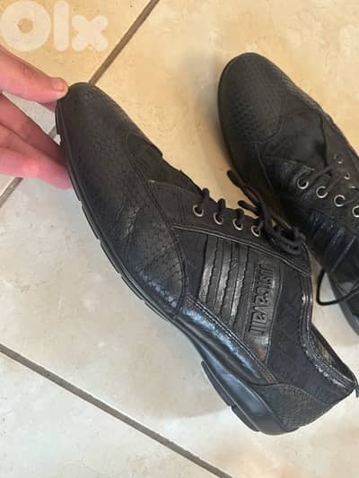 Just Cavalli Men’s Python-Embossed Leather Sneakers - Size 44