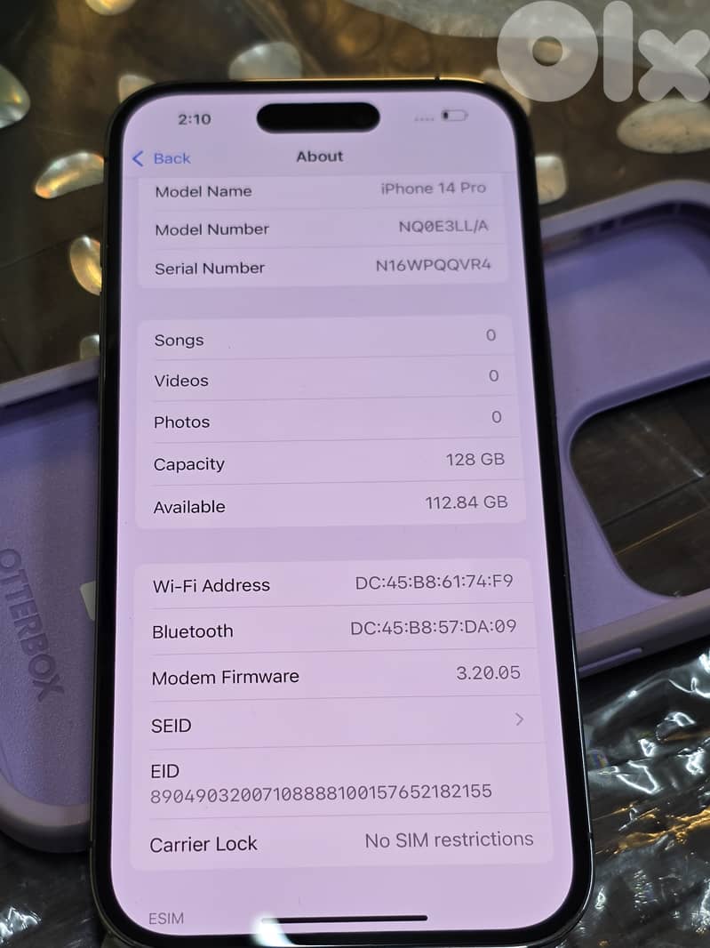 IPHONE 14 PRO 128GB ESIM PURPLE 6