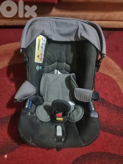 car seat and stroller