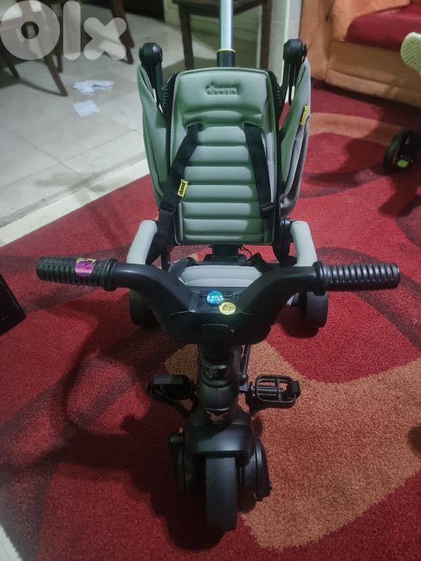 car seat and stroller and a bycicle 4