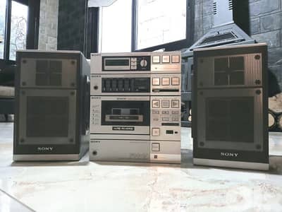 Rare Sony's first HiFi stereo system FH-7 ( 1 ) ستريو نادر