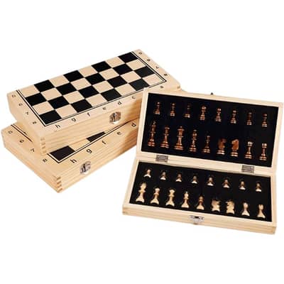 Folding Magnetic Wooden Chess