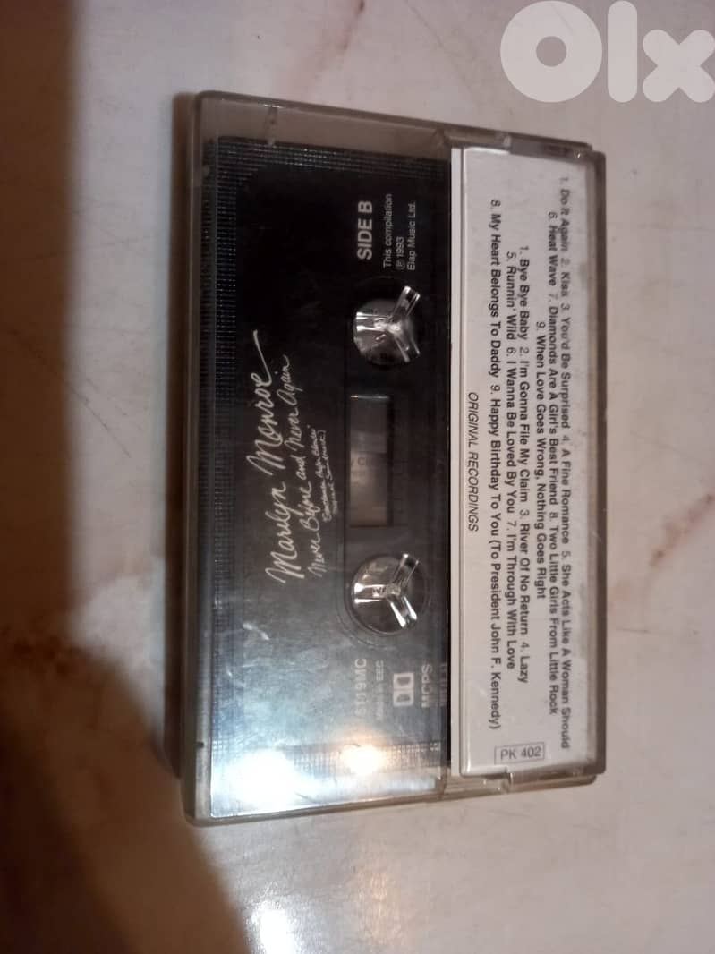 MARILYN MONROE Never Before And Never Again cassette 1