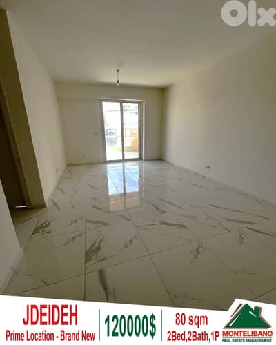 80 sqm Apartment For Sale in Jdeideh جديدة