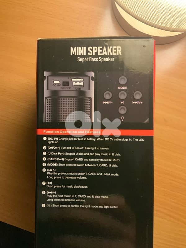 mini speaker with base led color 2