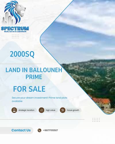 2000SQ FOR SALE IN BALLOUNEH PRIME,(BAL-133)