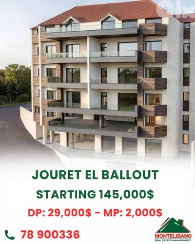 Apartment For Sale in Jouret El Ballout (جورة البلوط) with Installment