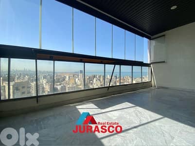 apartment in zalka 196m with sea view / شقة للبيع ١٩٦ متر مطلة بحر