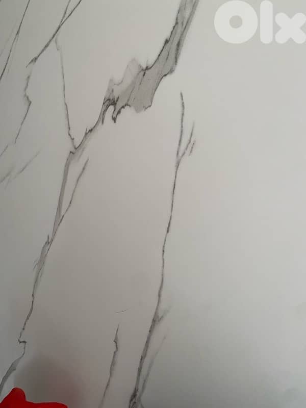 modern TV wall unit - real wood and marble 1