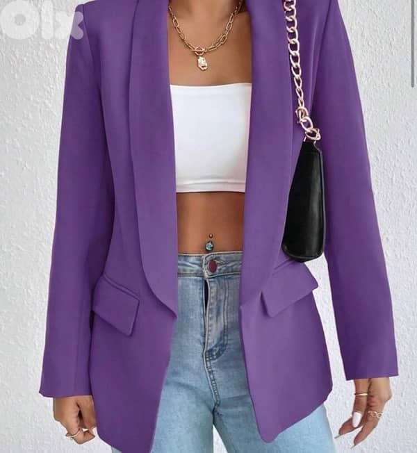 Dark Purple Blazer for Women 1