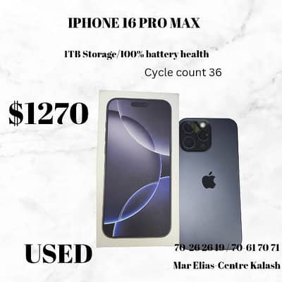 apple iphone 16 pro max 512GB