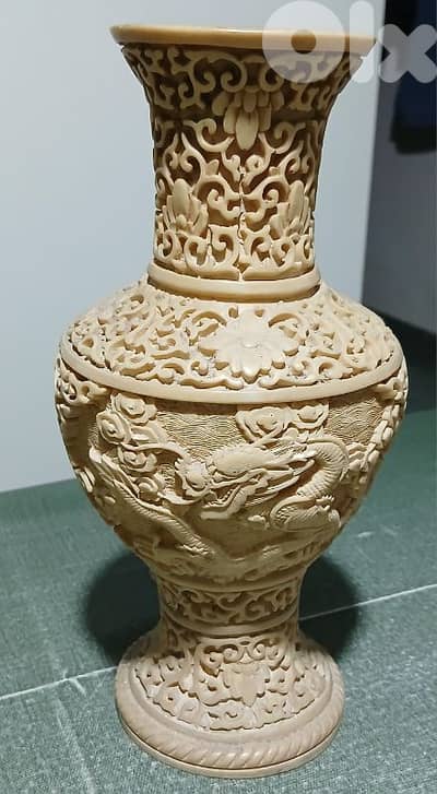 hand carved vase
