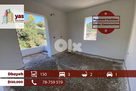 Dbayeh 150m2 | Under Construction | Payment Facilities | PAN