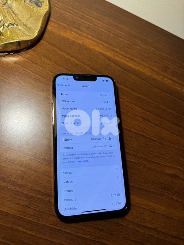 iPhone 13 Pro 1TB Graphite - $500 3