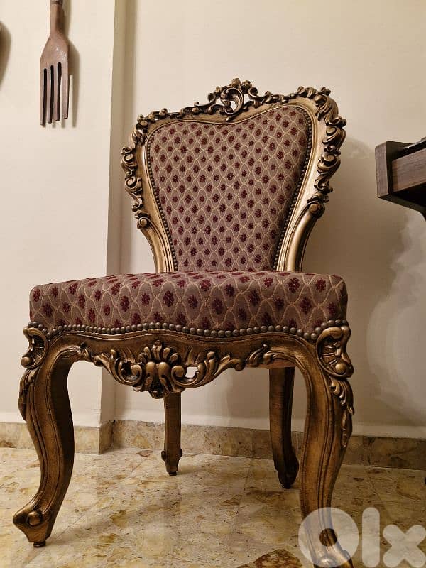 2 vintage chairs bronze good condition 3