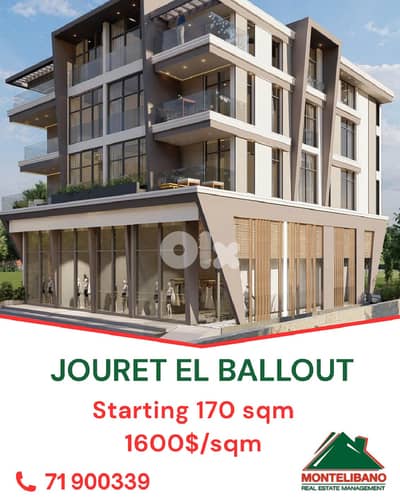 Apartment For Sale in Jouret El Ballout جورة البلوط with Installment