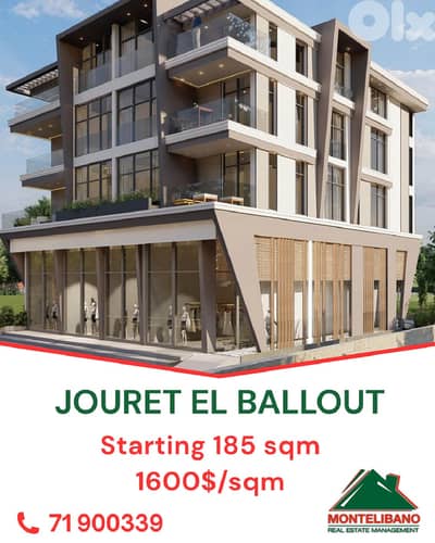 Apartment For Sale in Jouret El Ballout جورة البلوط with Installment