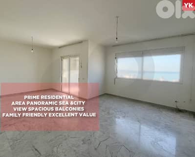 Sea and city view ,Calm area , Jal el dib /جل الديب REF#YK132889