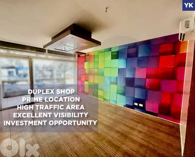 Duplex Shop,Prime High-Traffic Area, jal el dib/جل الديب REF#YK132891