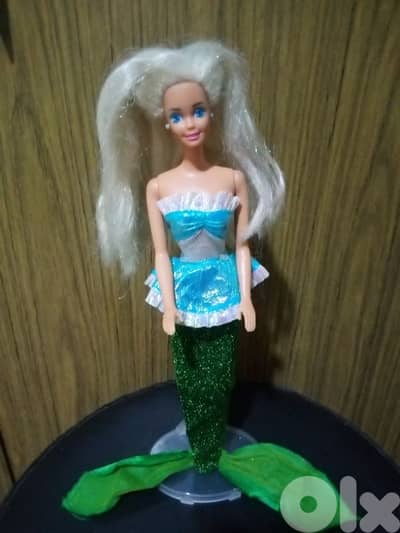 BLUE MERMAID Barbie Mattel 1991 rare vintage great doll=35$