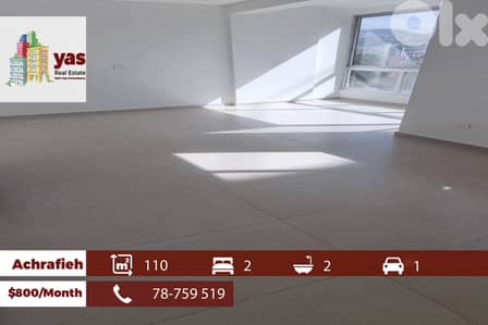 Achrafieh 110m2 | Rent | Prime Location | New Building | WI