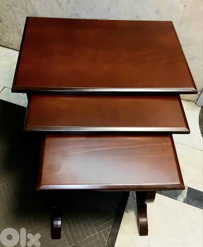 طقم طاولات خشب