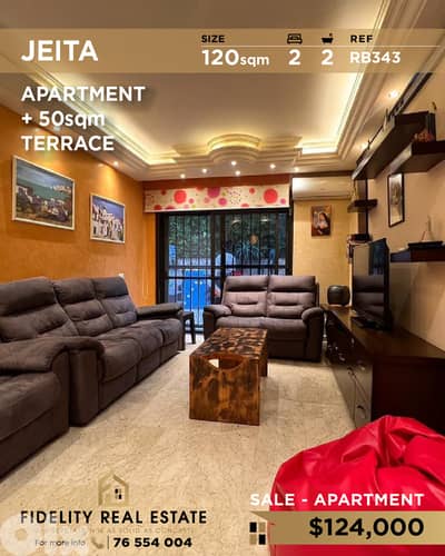 Apartment for sale in jeita RB343 شقة للبيع في جعيتا