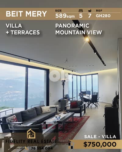 Villa for sale in Beit Mery GH280 فيلا للبيع في بيت مري