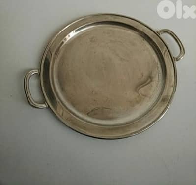 Old silver-plated tray plate (Made in Italy) - Not Nogotiable