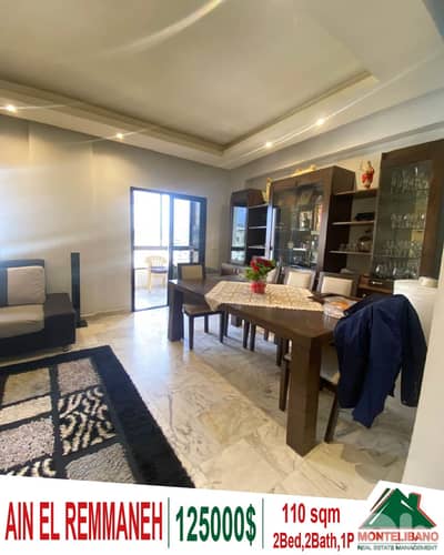 110 sqm Apartment For Sale in Ain El Remmaneh عين الرمانة
