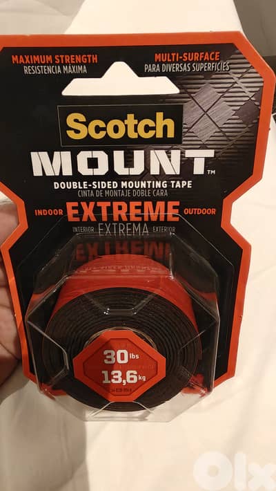 Scotch mount extreme double-sided mounting tape