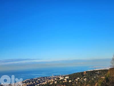 1100 SQM Land in Broumana, Metn Overlooking the Mountains & the Ocean