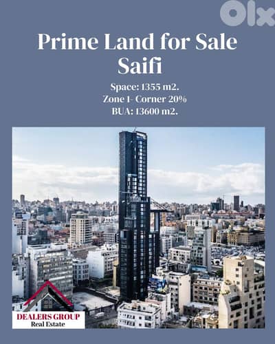 Prime Location Land for sale in Saifi - Beirut