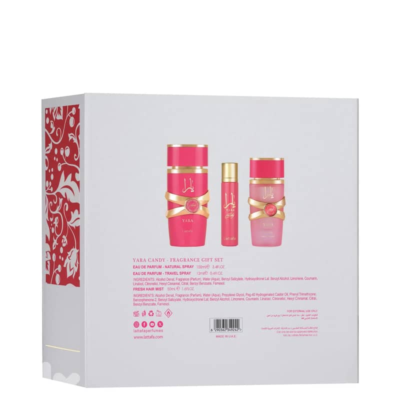 Lattafa Gift Set – Yara Candy Eau de Parfum (Women) 2