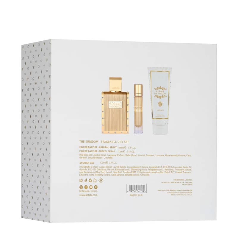 Lattafa Gift Set – The Kingdom Man Eau de Parfum (Men) 2
