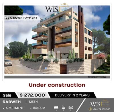Spacious 160 SQM Under Construction Apartment for SALE in Rabweh!