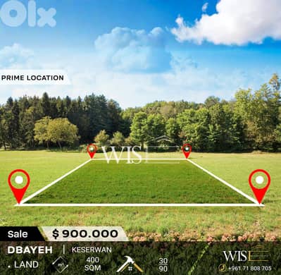 Prime 400 SQM Land for SALE in Dbayeh!