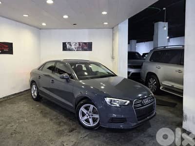 2018 Audi A3 25 TFSI Nardo Grey/Red Leather Company Source&Maintenance