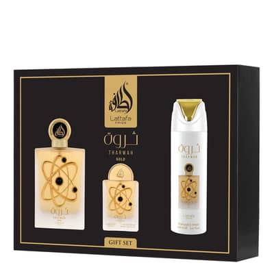 Lattafa Tharwah Gold 3-Piece Gift Set – For Women