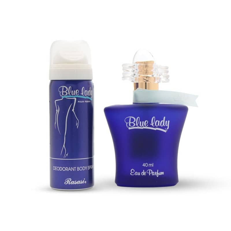 Rasasi Blue Lady – 40 mL Eau de Parfum + 50mL Deodorant 1