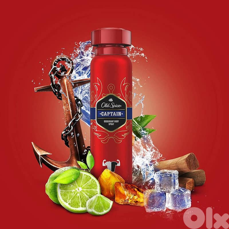 Old Spice Captain Body Spray 150 mL – For Men 1