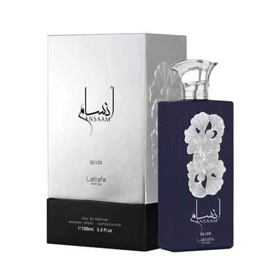Ansaam Silver by Lattafa Perfumes Eau de Parfum – 100ml – For Men
