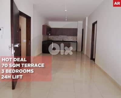 70 SQM Terrace/Best Deal in BSABA/بسابا ! REF#AR132938 !