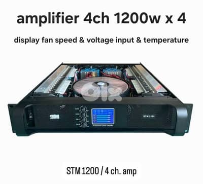 amplifier 1200w x 4 (new in box)