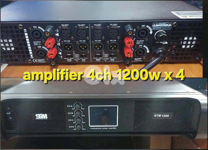 amplifier 1200w x 4 (new in box) 1