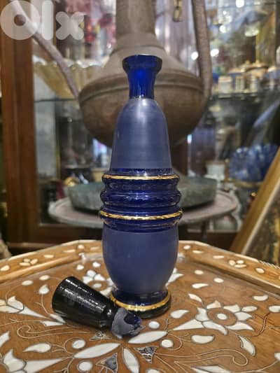 ديكانتر أنتيك بوهيمي – أسلوب فارسي (Cobalt Blue Glass