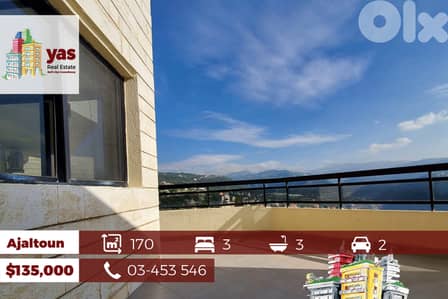 Ajaltoun 170m2 | Panoramic View | Mint Condition | Unique Property | T